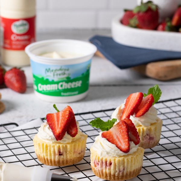 Mini Strawberry Cheesecakes NZ | Meadow Fresh